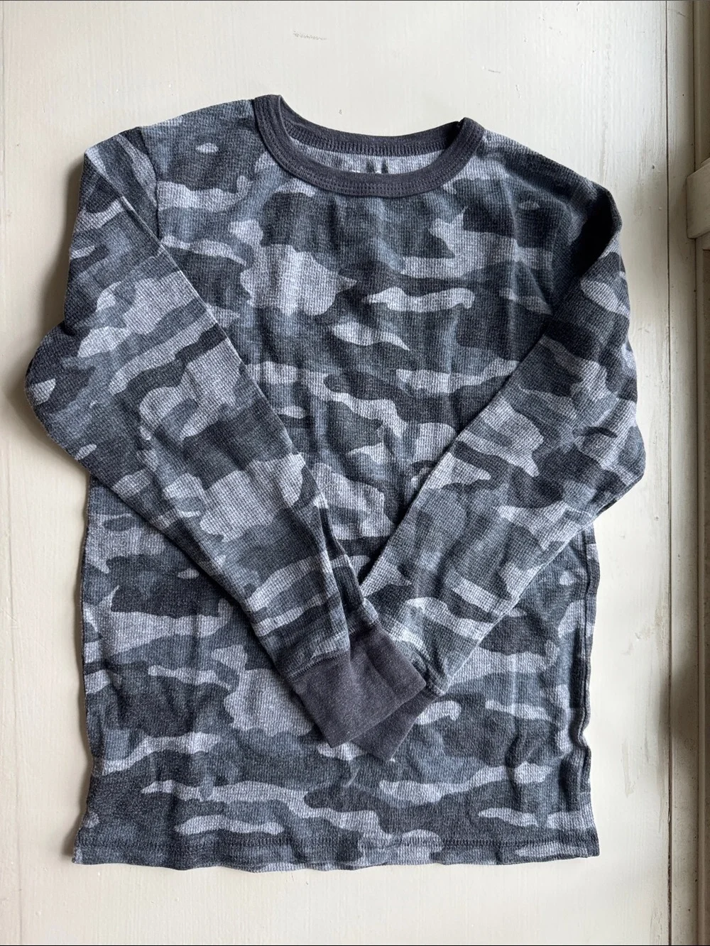 The Children's Place Gray & Charcoal Camo Crewneck Shirt